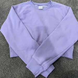 Aritzia Tna COZY FLEECE PERFECT RAGLAN SWEATSHIRT